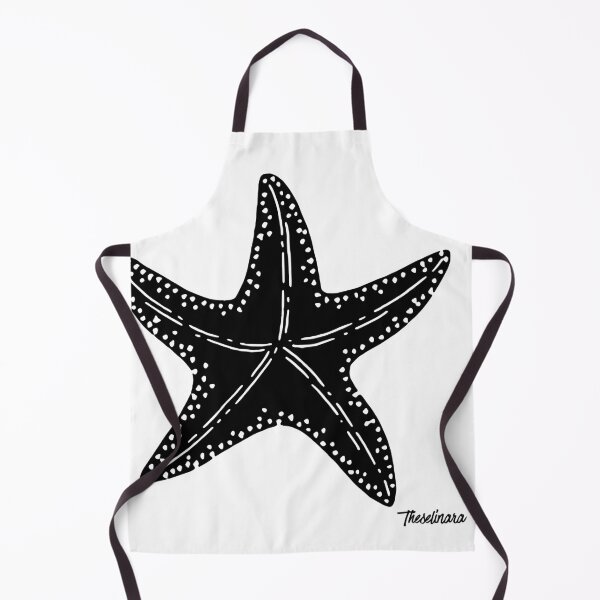 Item preview, Minimalist Black and White Starfish - Star of the Sea designed and sold by Theselinara.