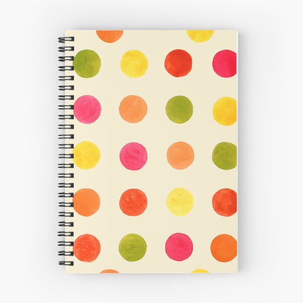 Item preview, Colorful Hand-Painted Polka Dots – Marigold Confetti in Soft Vanilla designed and sold by Piret Victoria Ribas.