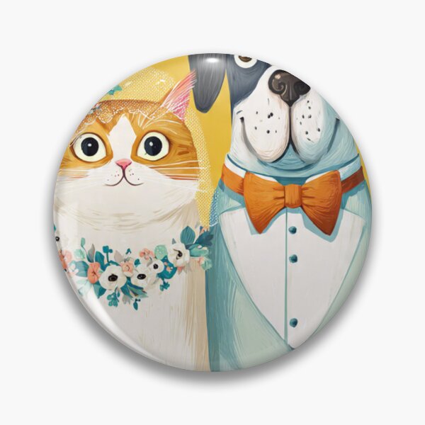 Item preview, Cute Cat and Dog Art designed and sold by BLUESKY11a.