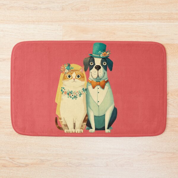Item preview, Cute Cat and Dog Art designed and sold by BLUESKY11a.