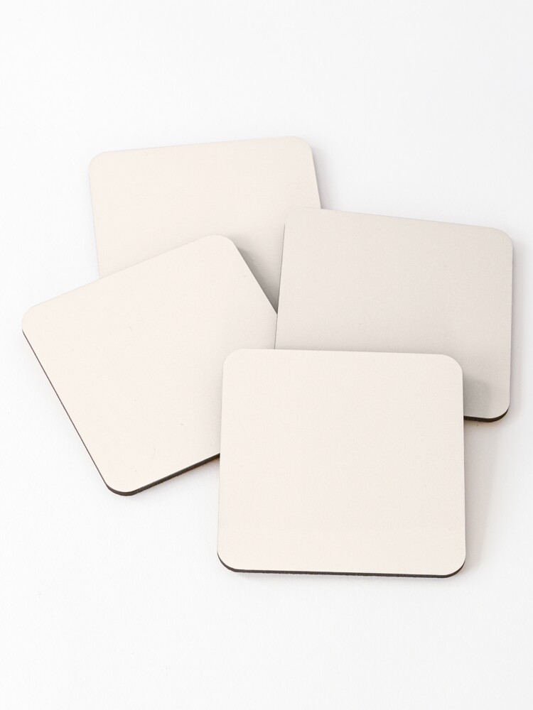 Thumbnail 1 of 5, Coasters (Set of 4), Linen solid color designed and sold by Designfs.