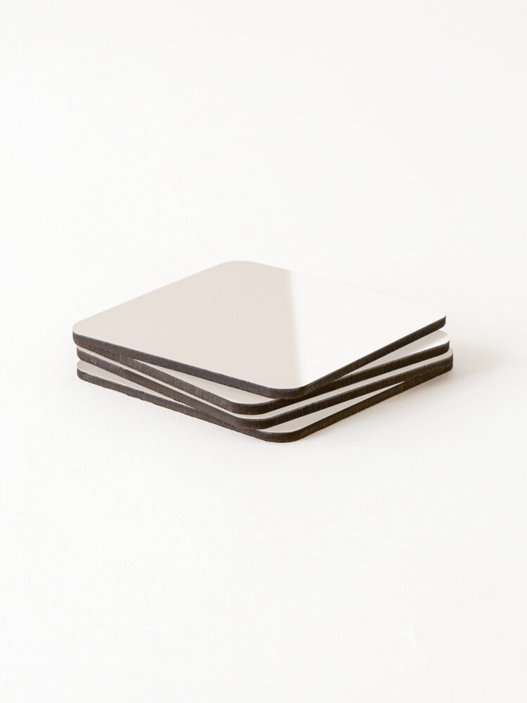 Thumbnail 4 of 5, Coasters (Set of 4), Linen solid color designed and sold by Designfs.