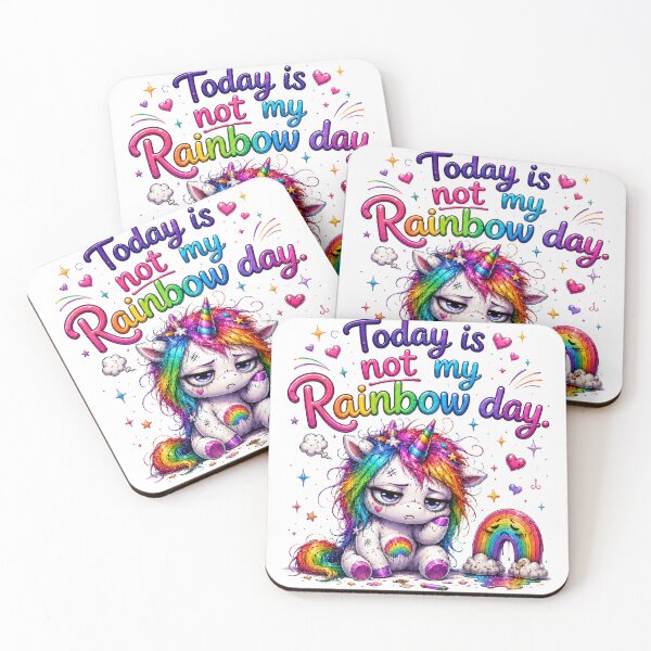 Item preview, Today Is Not My Rainbow German Quote designed and sold by Tinosshop.