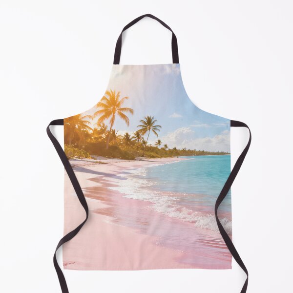 Item preview, Pink Sand Beach Paradise - Tropical Palm Trees Turquoise Ocean Waves Aesthetic designed and sold by Dezinix.