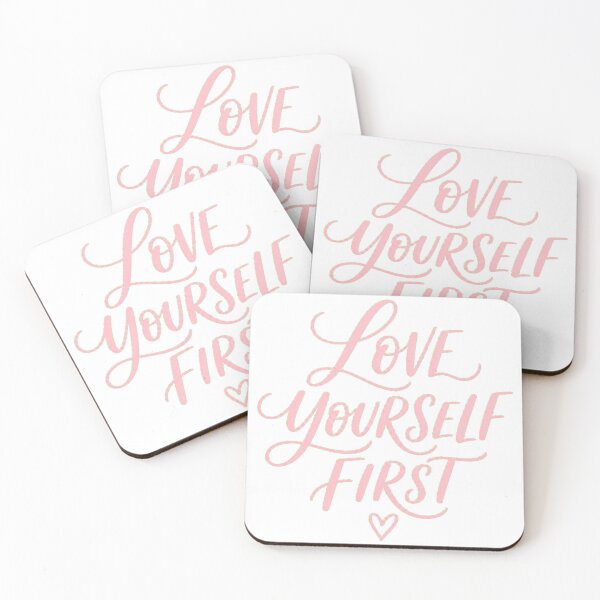 Item preview, LOVE YOURSELF FIRST Aesthetic Typography | Self-Care Positive Quote designed and sold by Ahmed Nedji.