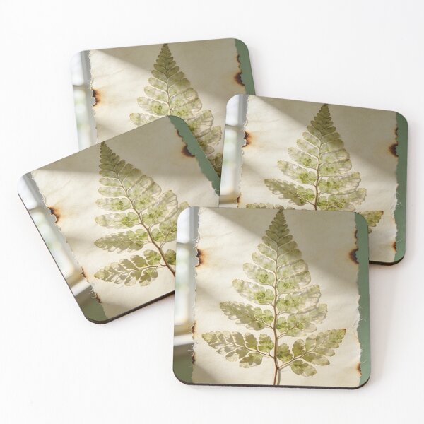 Item preview, Pressed Maidenhair Fern on Vintage Washi Paper Botanical Detail designed and sold by NeonLimitless.