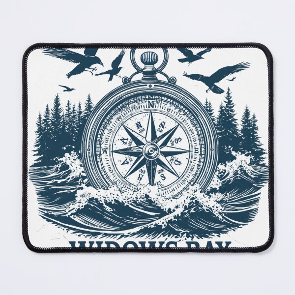 Item preview, Widows Bay – Follow No Ordinary Path | Vintage Compass T-Shirt | Gothic Adventure & Forest Navigation Design designed and sold by Vvmd.