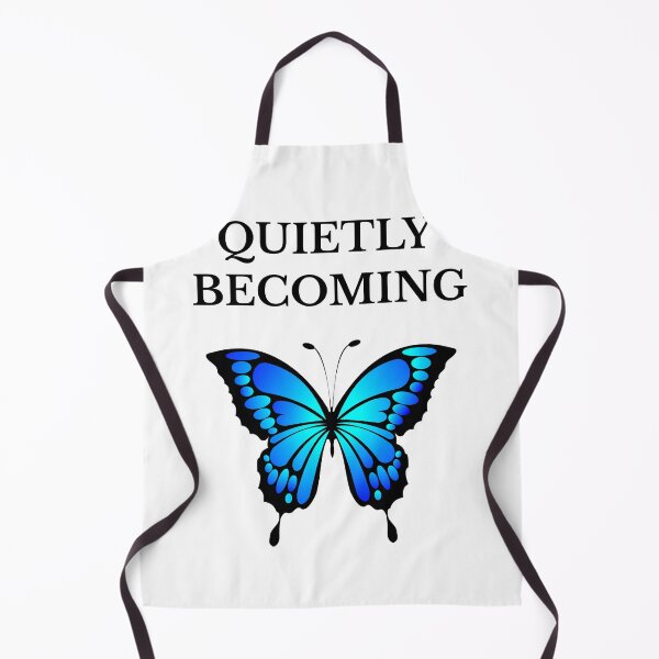 Item preview, Quietly Becoming | Inspirational Butterfly Quote | Personal Growth Design designed and sold by Miss Lotus Studio.