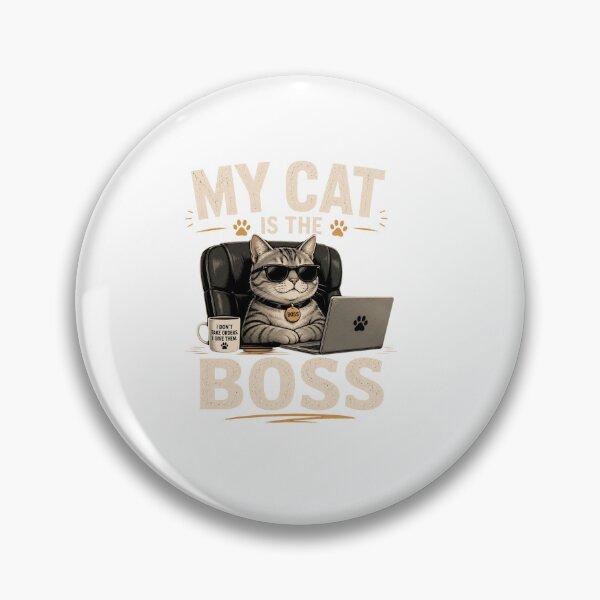 Item preview, My Cat Is The Boss designed and sold by Carrinho21.