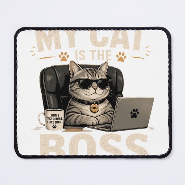 Item preview, My Cat Is The Boss designed and sold by Carrinho21.