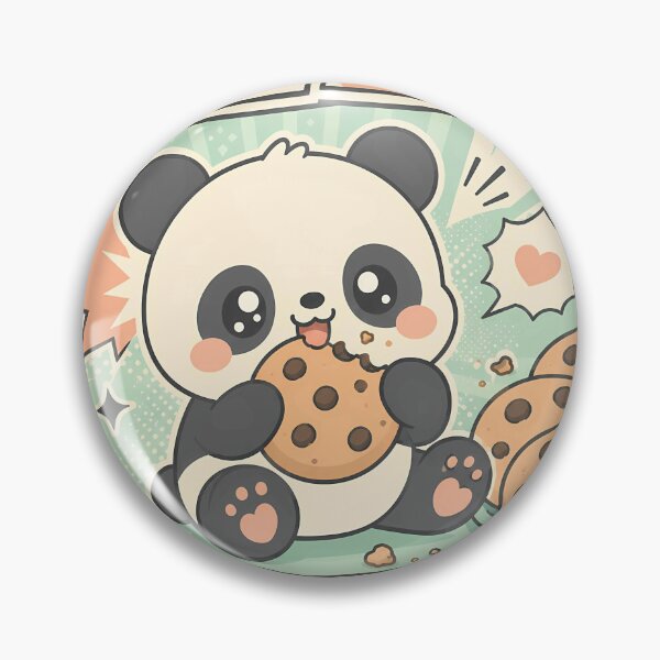 Item preview, Kawaii Panda Cookie Comic Panels designed and sold by Gift Phrase Studio.