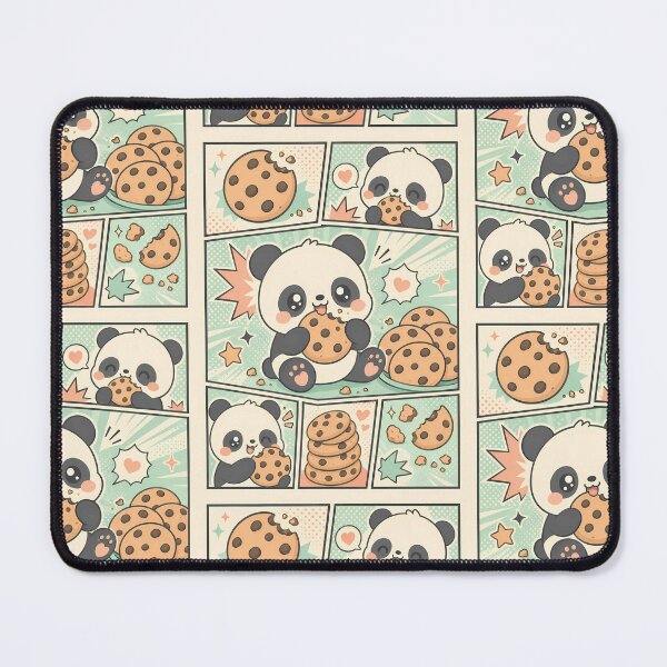 Item preview, Kawaii Panda Cookie Comic Panels designed and sold by Magmashup.