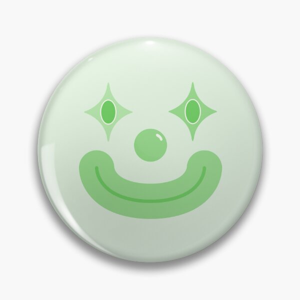 Item preview, Mint Green Smiling Clown Face designed and sold by clownfirmations.