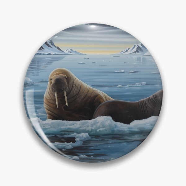 Item preview, Two Walruses on Ice Floe designed and sold by WildLedger.