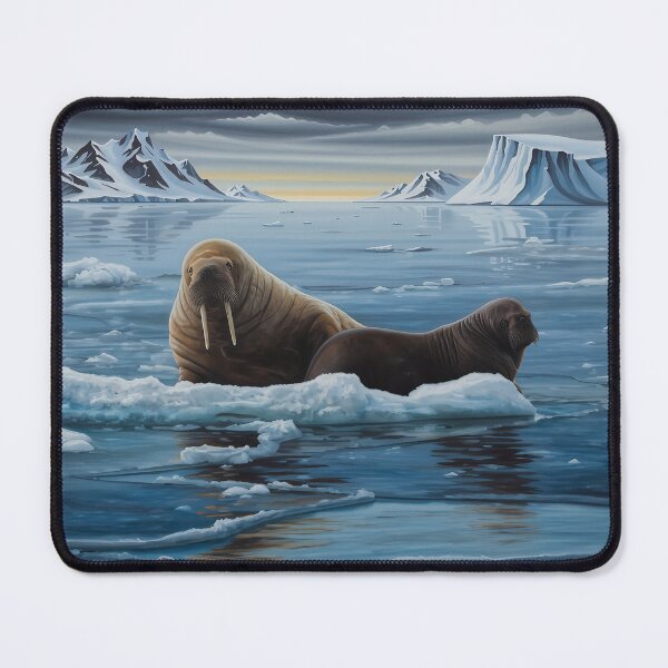 Item preview, Two Walruses on Ice Floe designed and sold by WildLedger.