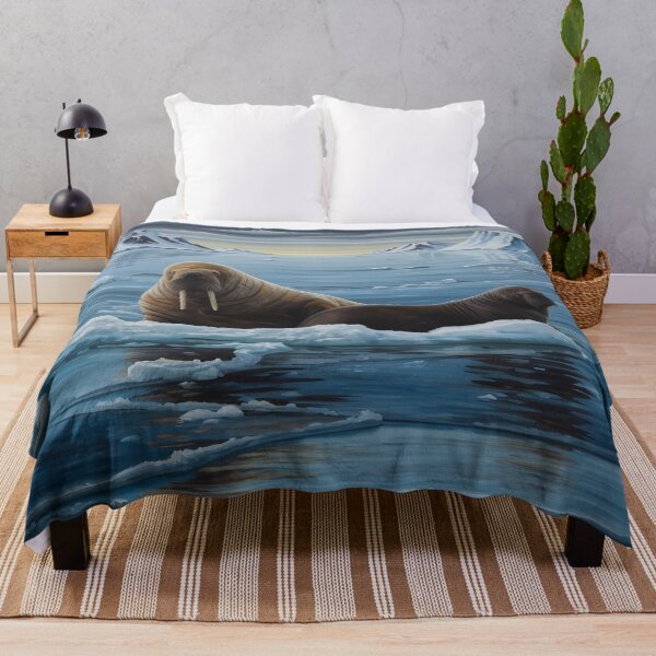 Item preview, Two Walruses on Ice Floe designed and sold by WildLedger.