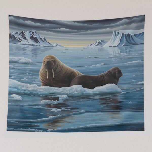 Item preview, Two Walruses on Ice Floe designed and sold by WildLedger.