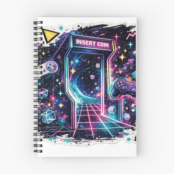 Item preview, Neon Arcade Machine Insert Coin - Synthwave Gaming design  designed and sold by irfanshikh.