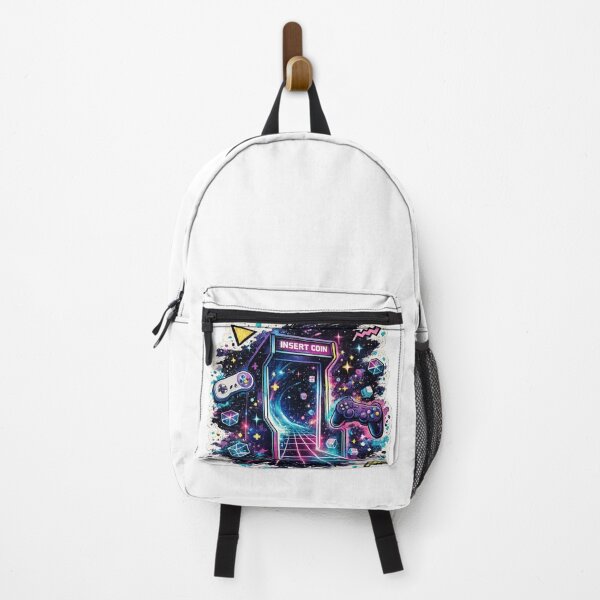 Item preview, Neon Arcade Machine Insert Coin - Synthwave Gaming design designed and sold by irfanshikh.