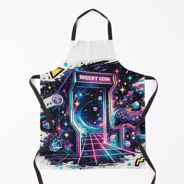 Item preview, Neon Arcade Machine Insert Coin - Synthwave Gaming design designed and sold by irfanshikh.