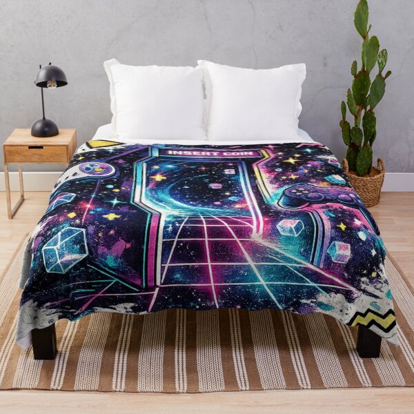 Item preview, Neon Arcade Machine Insert Coin - Synthwave Gaming design designed and sold by irfanshikh.