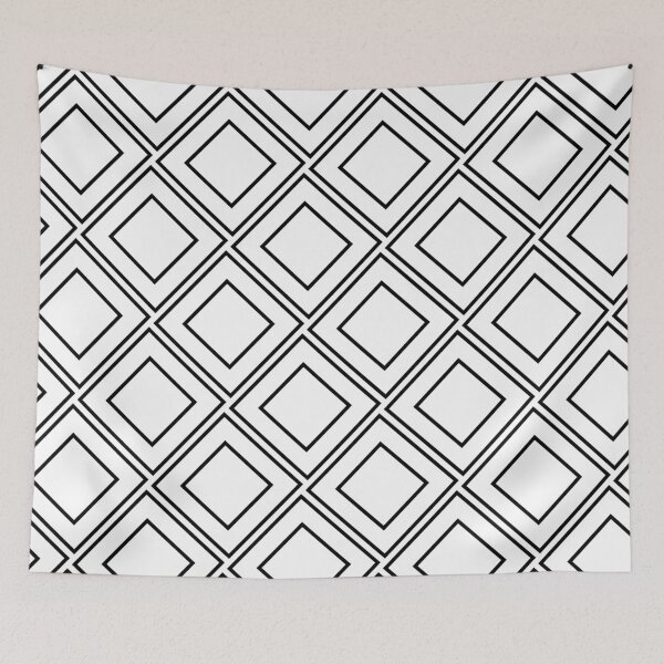 Item preview, Minimalist Geometric Diamond Lattice Pattern designed and sold by BetweenForms.