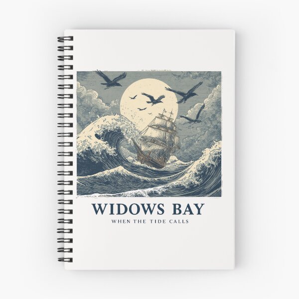 Item preview, Widows Bay – When The Tide Calls | Vintage Sailing Ship & Stormy Ocean T-Shirt | Gothic Nautical Adventure Design designed and sold by Vvmd.