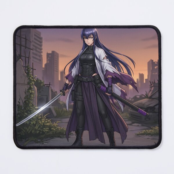 Item preview, Samurai Warrior Girl Anime Art Graphic Tee for Manga Fans Cool Tshirt Design designed and sold by TDZCOLLECTION.