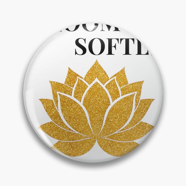 Item preview, Bloom Softly | Minimalist Lotus Flower Inspirational Quote designed and sold by Miss Lotus Studio.
