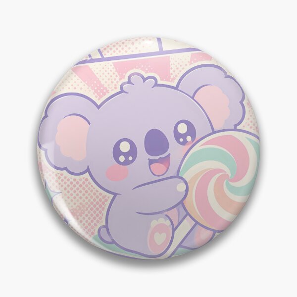 Item preview, Kawaii Koala Spiral Lollipop Comic Panels designed and sold by Gift Phrase Studio.