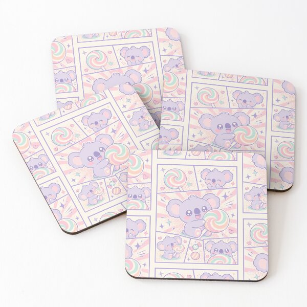 Item preview, Kawaii Koala Spiral Lollipop Comic Panels designed and sold by Magmashup.