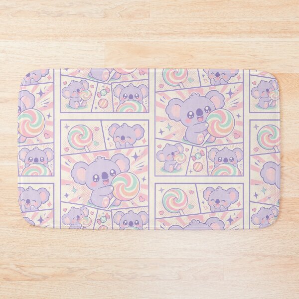 Item preview, Kawaii Koala Spiral Lollipop Comic Panels designed and sold by Magmashup.