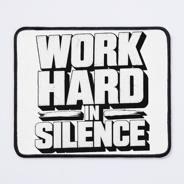 Item preview, WORK HARD IN SILENCE Streetwear | Motivational Hustle Quote Design designed and sold by Ahmed Nedji.