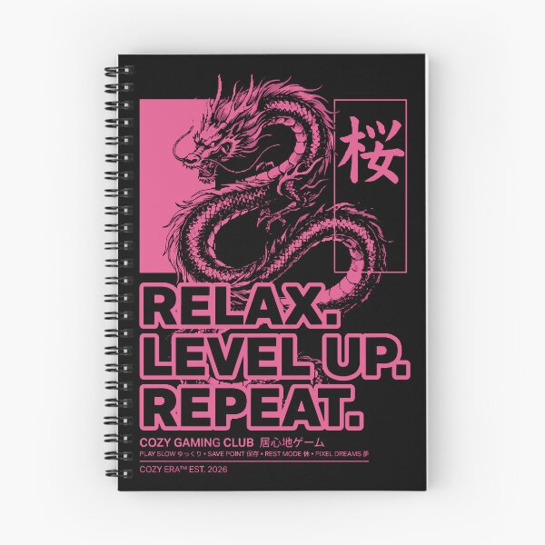 Item preview, Relax. Level Up. Repeat. - Japanese Streetwear Cozy Gaming T-Shirt designed and sold by LoFizzy.