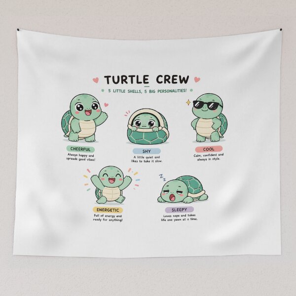 Item preview, Turtle big personalities  designed and sold by trendspatterns.