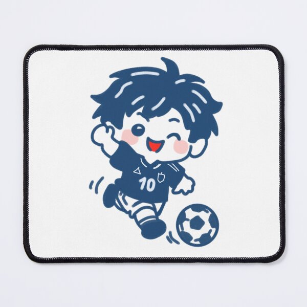 Item preview, Chibi Soccer Boy Football Player Cartoon designed and sold by Dospart.