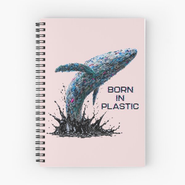 Item preview, Born in Plastic | Ocean Pollution Whale | Save the Oceans Environmental Art designed and sold by puzzell.