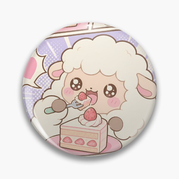 Item preview, Kawaii Sheep Strawberry Cake designed and sold by Gift Phrase Studio.
