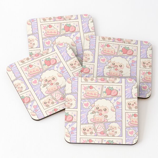 Item preview, Kawaii Sheep Strawberry Cake designed and sold by Gift Phrase Studio.