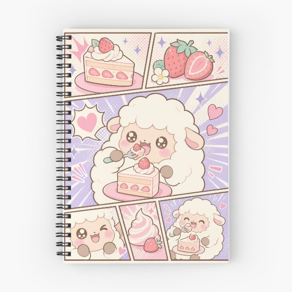 Item preview, Kawaii Sheep Strawberry Cake designed and sold by Gift Phrase Studio.