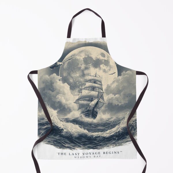 Item preview, Widows Bay – The Last Voyage Begins | Vintage Sailing Ship & Moonlit Ocean T-Shirt | Gothic Nautical Adventure Design designed and sold by Vvmd.