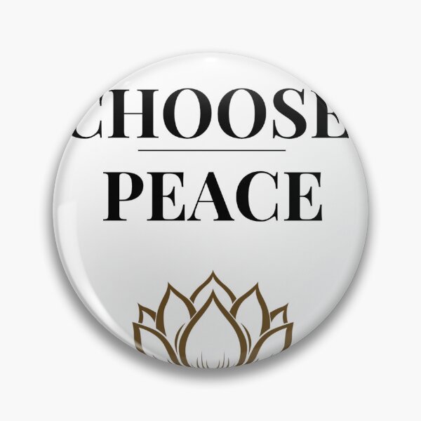Item preview, Choose Peace | Minimalist Lotus Inspirational Quote designed and sold by Miss Lotus Studio.