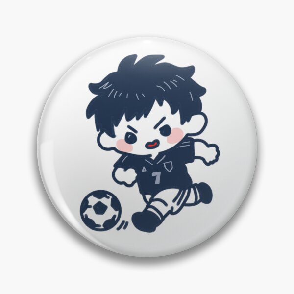 Item preview, Chibi Soccer Boy Football Player Cartoon designed and sold by Dospart.