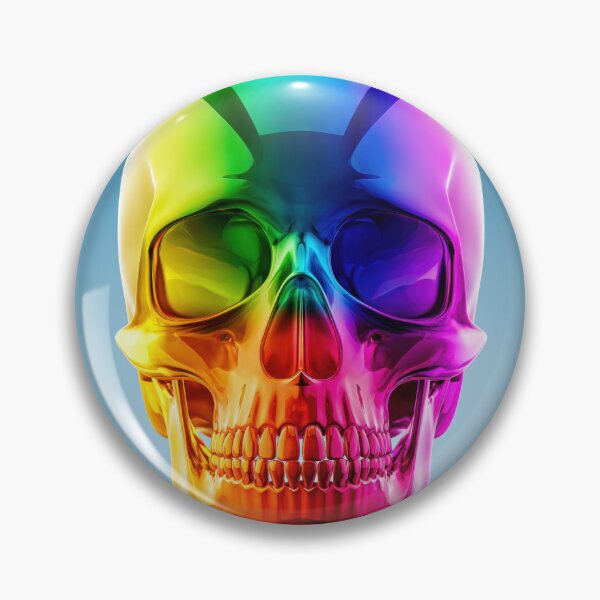 Item preview, Colorful Rainbow Skull Anatomy Art | Vibrant Medical Skeleton Illustration designed and sold by WordPlayStudio.