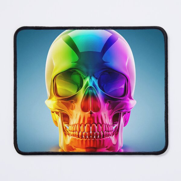Item preview, Colorful Rainbow Skull Anatomy Art | Vibrant Medical Skeleton Illustration designed and sold by WordPlayStudio.