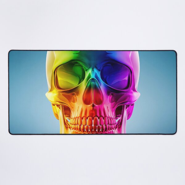 Item preview, Colorful Rainbow Skull Anatomy Art | Vibrant Medical Skeleton Illustration designed and sold by WordPlayStudio.