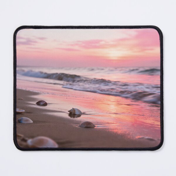 Item preview, Serene Golden Hour Beach - Warm Sunset Ocean Waves Coastal Aesthetic designed and sold by Dezinix.