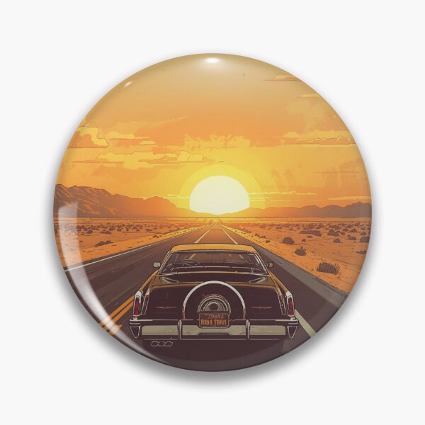 Item preview, Golden Hour Drive - Cinematic Retro Muscle Car designed and sold by Antique Soul Art.