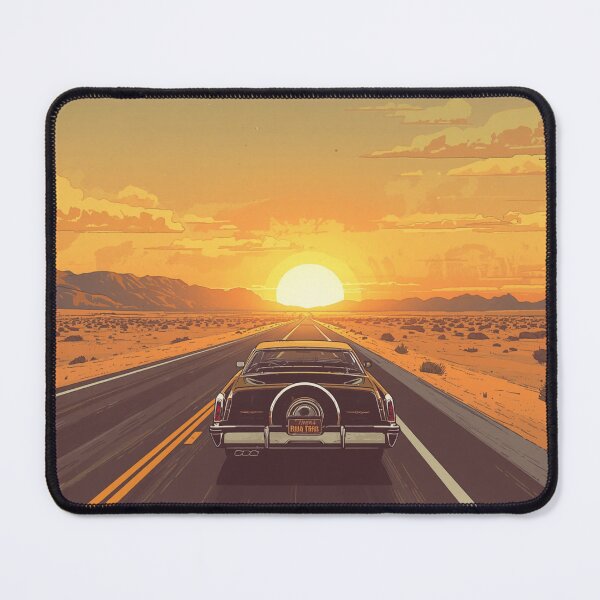 Item preview, Golden Hour Drive - Cinematic Retro Muscle Car designed and sold by Antique Soul Art.