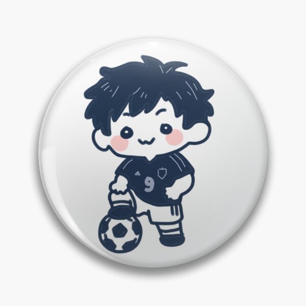 Item preview, Chibi Soccer Boy Football Player Cartoon designed and sold by Dospart.